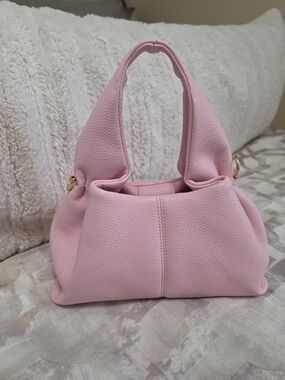 Pink Women's Soft Pebbled Handbag